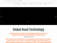 Tablet Screenshot of globalroadtechnologyproducts.com
